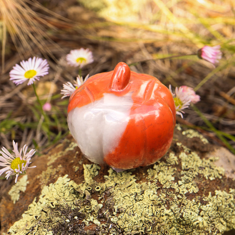 Agate Carved Pumpkin