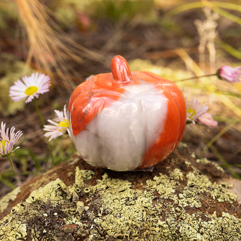 Agate Carved Pumpkin