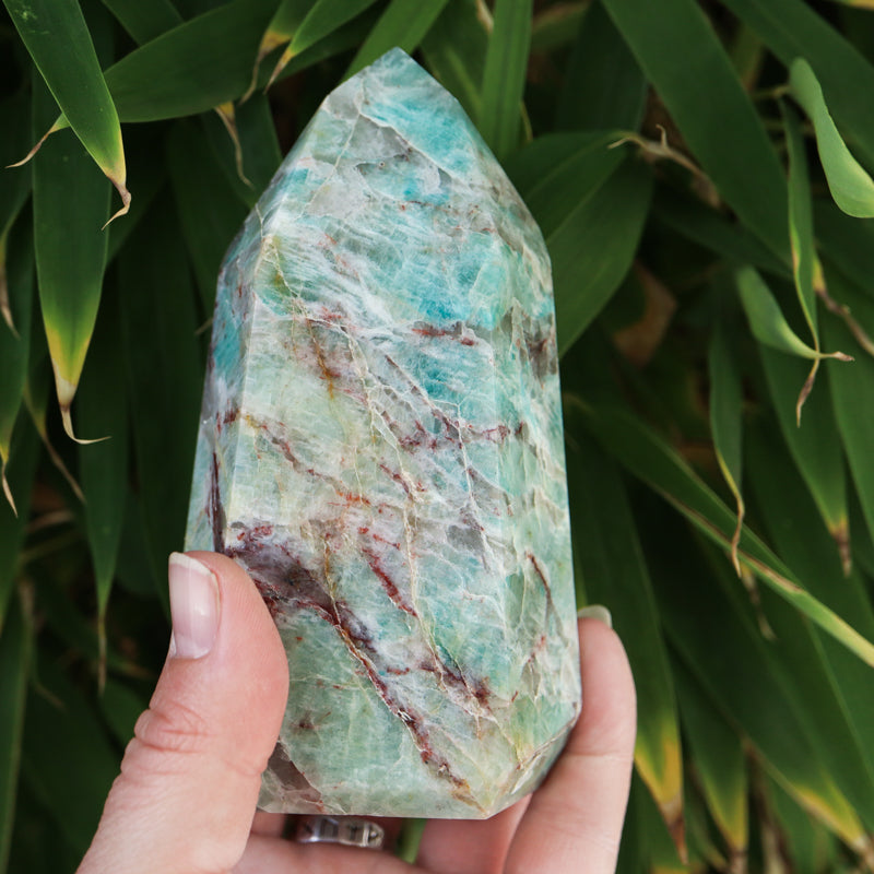 Amazonite Point Crystal Point Aries