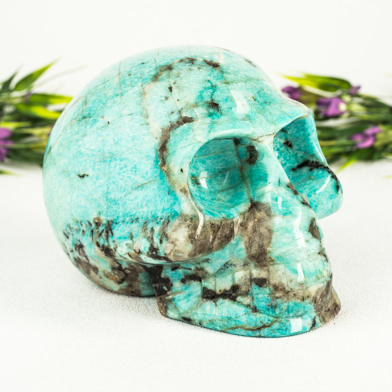 Amazonite Skull Crystal Skull Aries