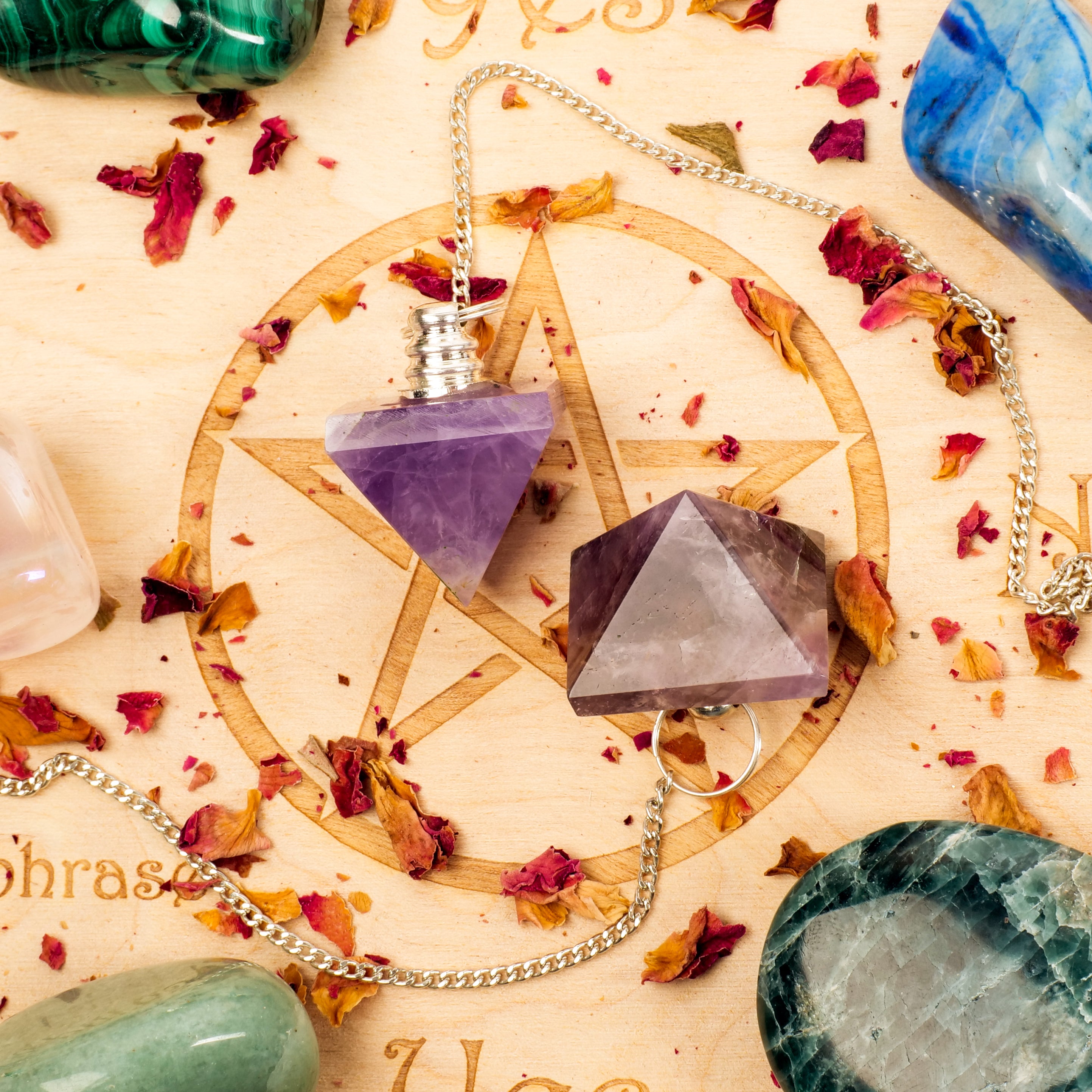 Amethyst Pyramid Pendulum Gifts & Decor: Pendulum Crystal Magic online