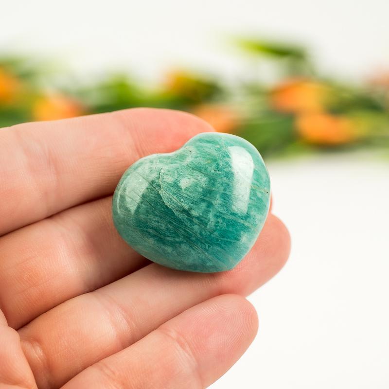 Amazonite Small Heart Crystal Heart Aries