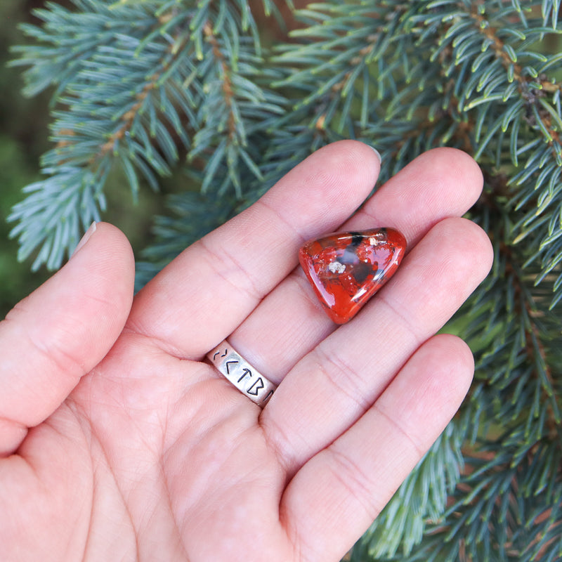 Brecciated Jasper Tumbled Crystal Tumbled Aries Small
