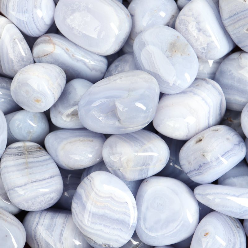 Blue Lace Agate Tumbled Crystal Tumbled Crystal Magic