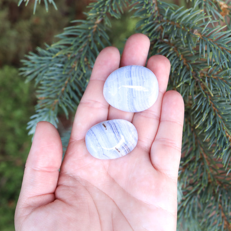 Blue Lace Agate Tumbled Crystal Tumbled Crystal Magic