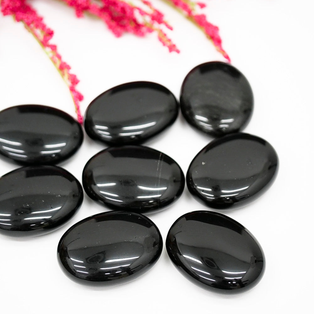 Black Obsidian Palm Stone Crystal Palm Stones Crystal Magic