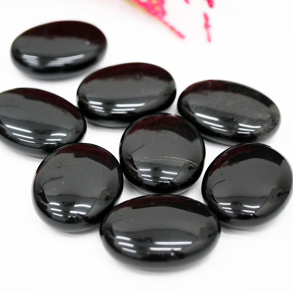 Black Obsidian Palm Stone Crystal Palm Stones Crystal Magic