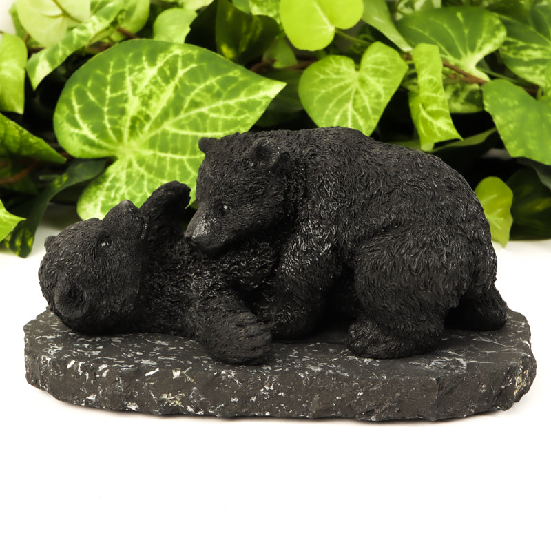 Shungite Bear Cub Crystal Carvings Crystal Magic