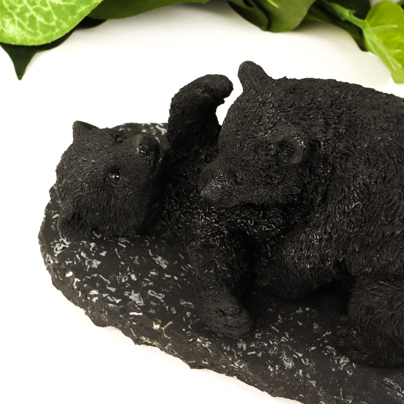 Shungite Bear Cub Crystal Carvings Crystal Magic