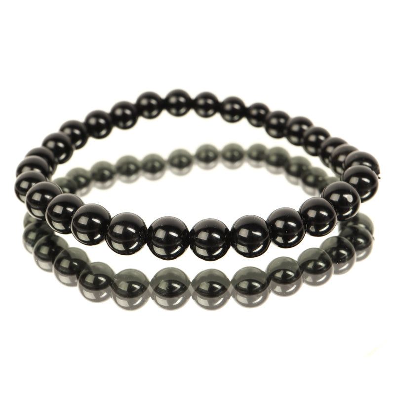 Black Obsidian Bracelet Jewelry: Bracelet Crystal Magic 6mm