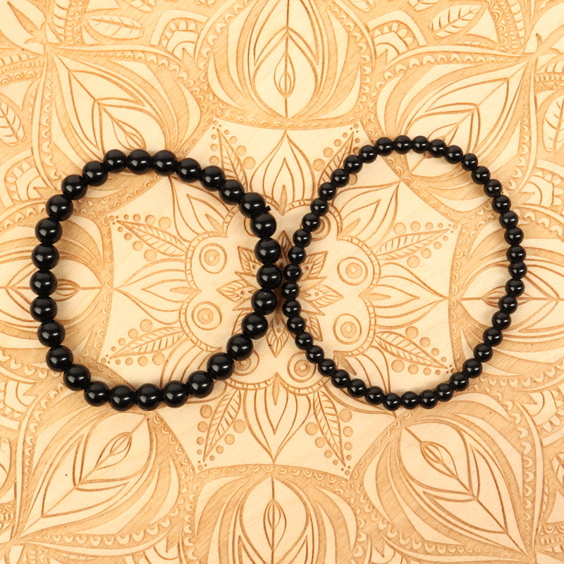 Black Obsidian Bracelet Jewelry: Bracelet Crystal Magic