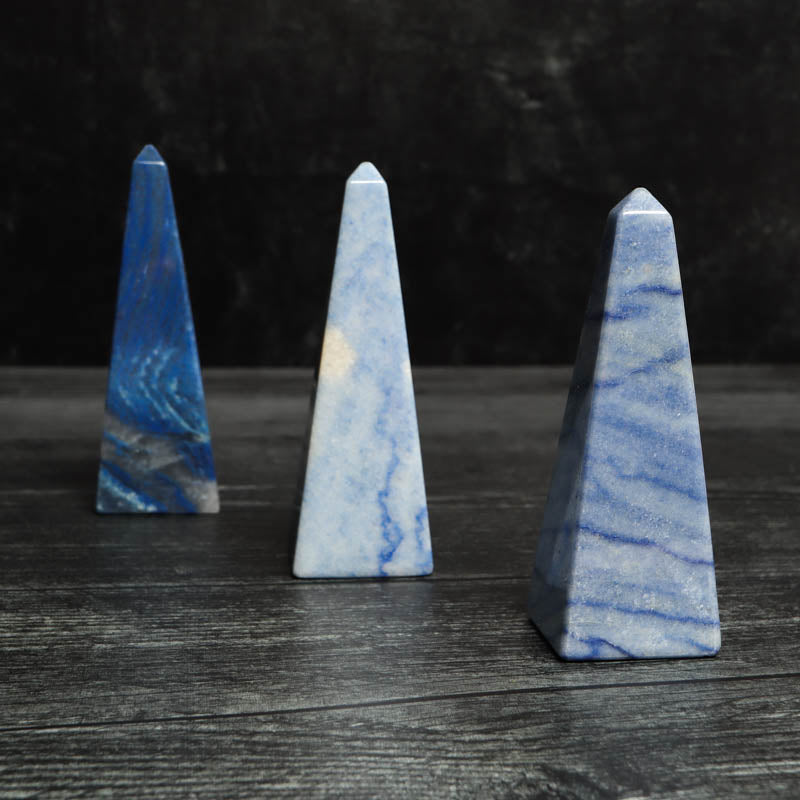 Blue Quartz Obelisk