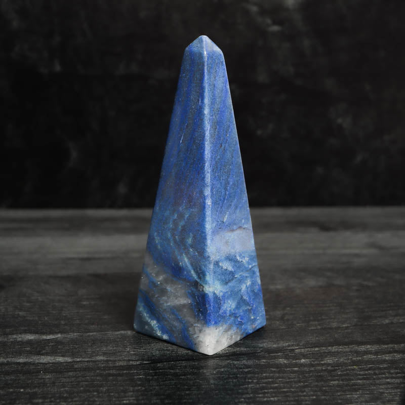 Blue Quartz Obelisk