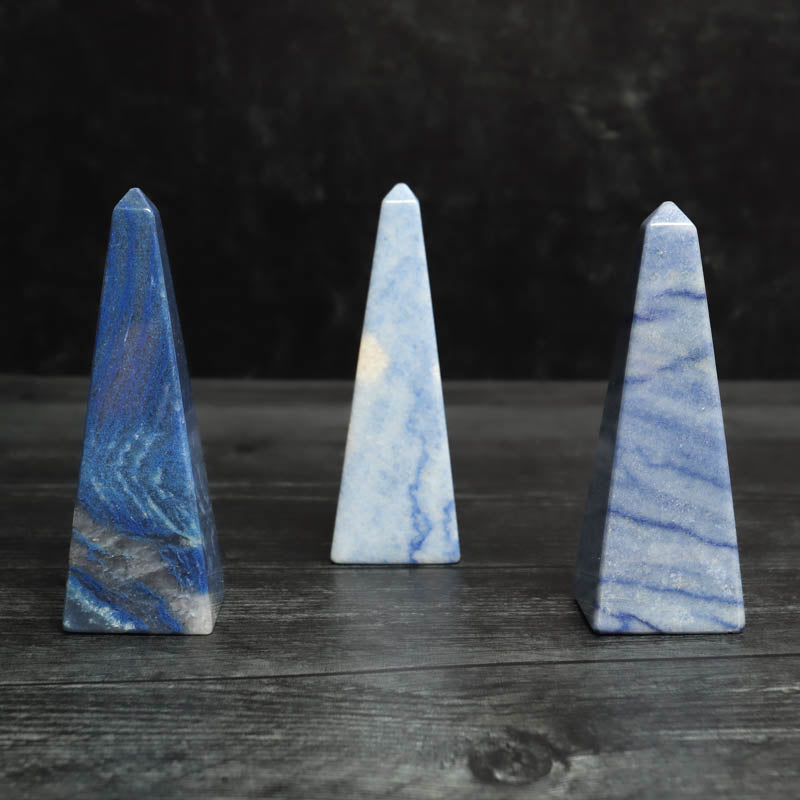 Blue Quartz Obelisk