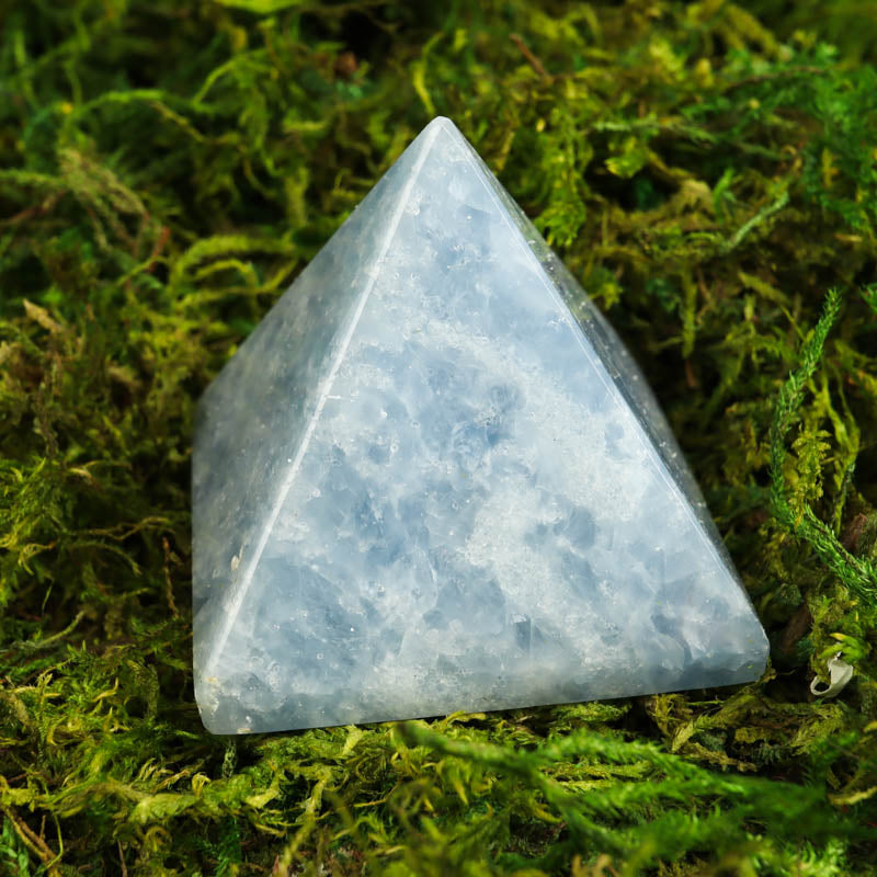 Blue Calcite Pyramid Crystal Pyramid Crystal Magic