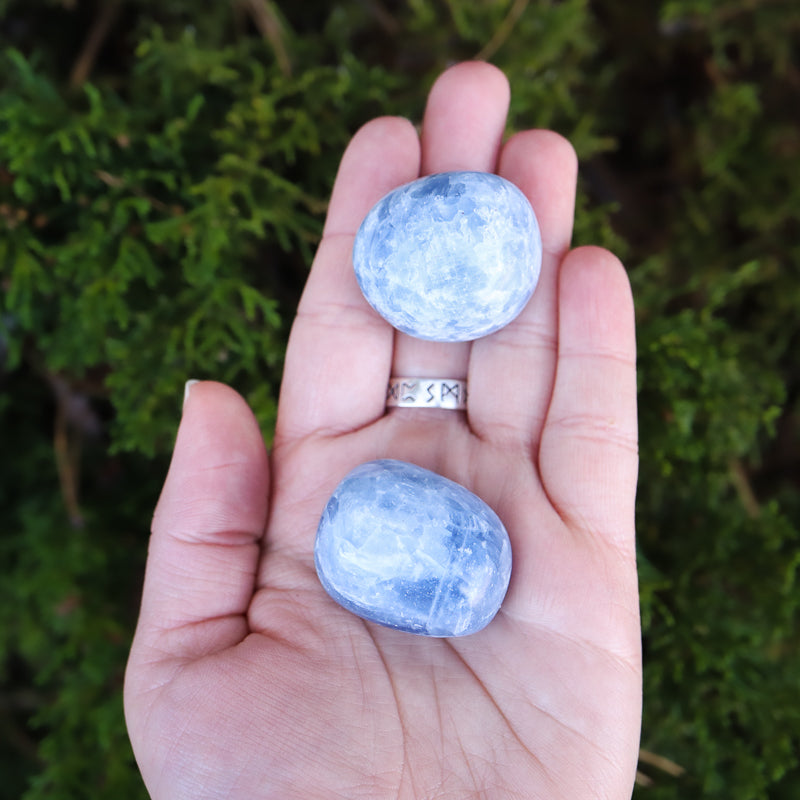 Blue Calcite Tumbled Crystal Tumbled Crystal Magic