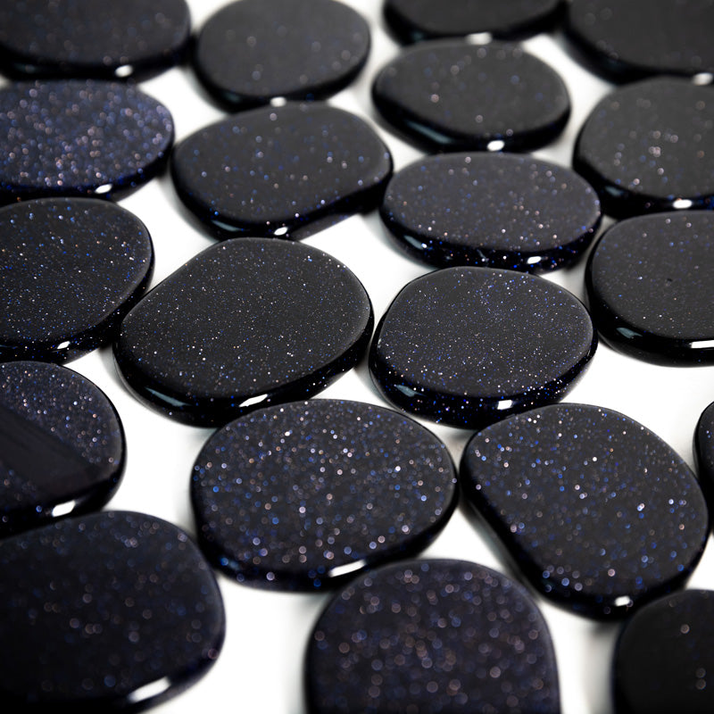 Blue Goldstone Palm Stone Crystal Palm Stones Crystal Magic