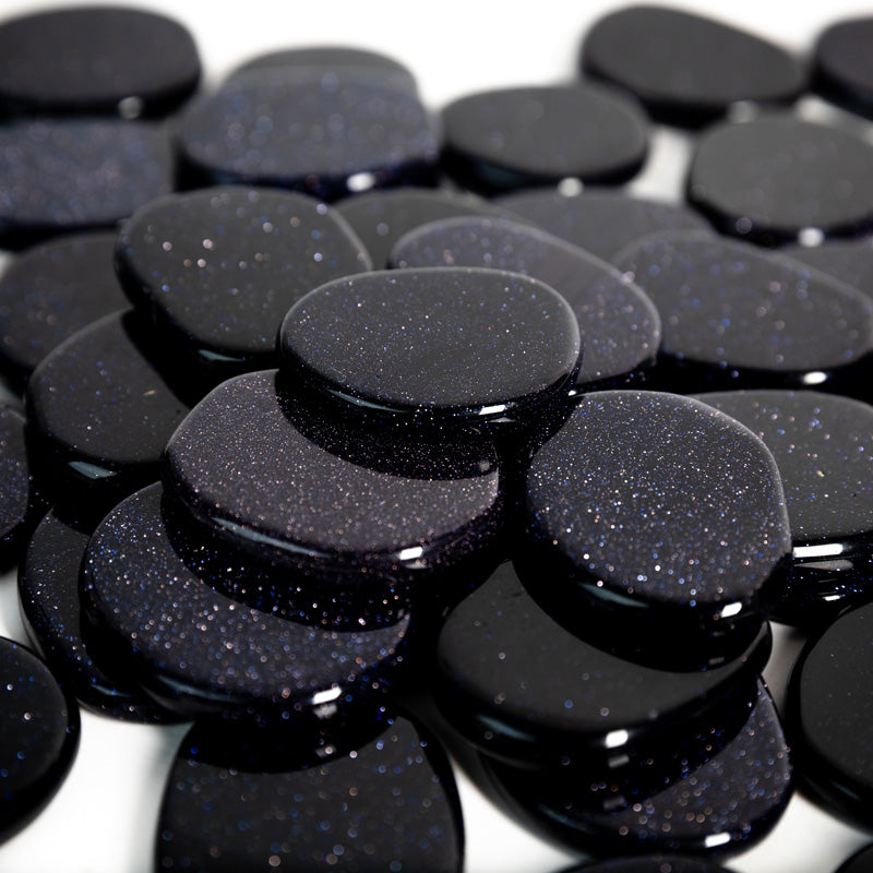 Blue Goldstone Palm Stone Crystal Palm Stones Crystal Magic