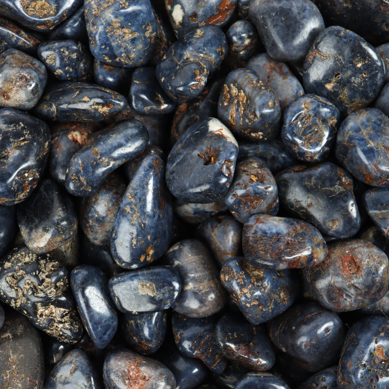 Blue Sapphire Tumbled Crystal Tumbled Aquarius