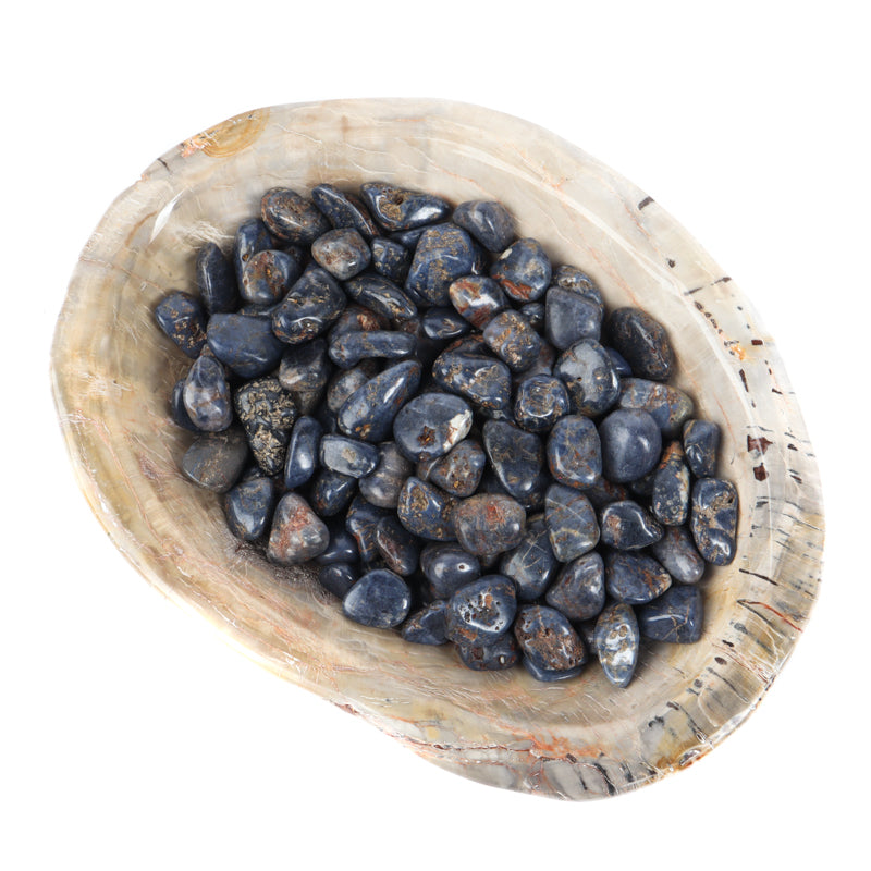 Blue Sapphire Tumbled Crystal Tumbled Aquarius