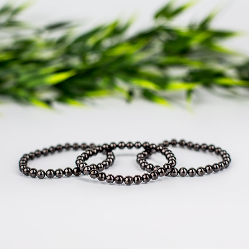 Shungite Bracelet Jewelry: Bracelet Milk and Honey 6mm