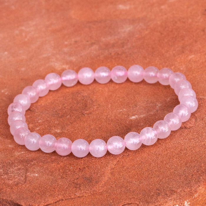 Rose Quartz Bracelet Jewelry: Bracelet Milk and Honey 6mm