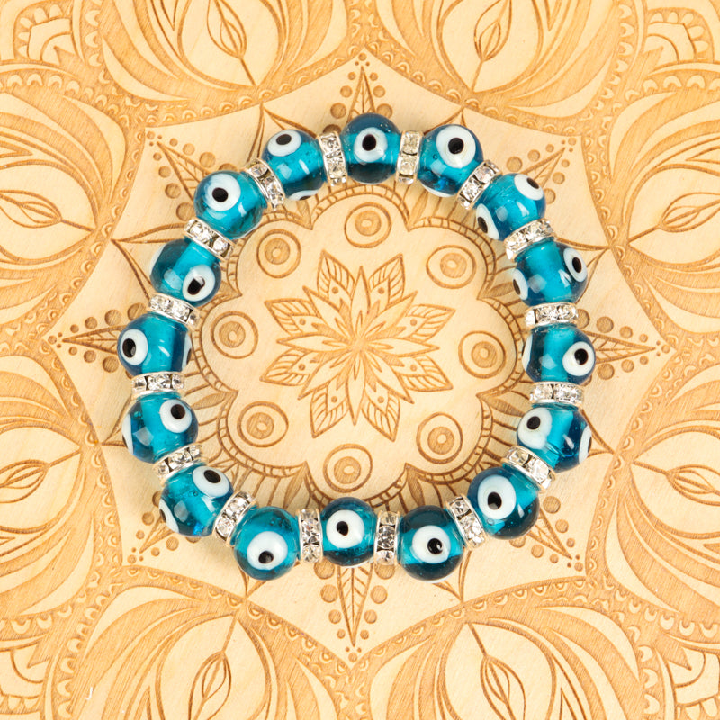 Evil Eye Bracelet Jewelry: Bracelet Milk and Honey Light Blue