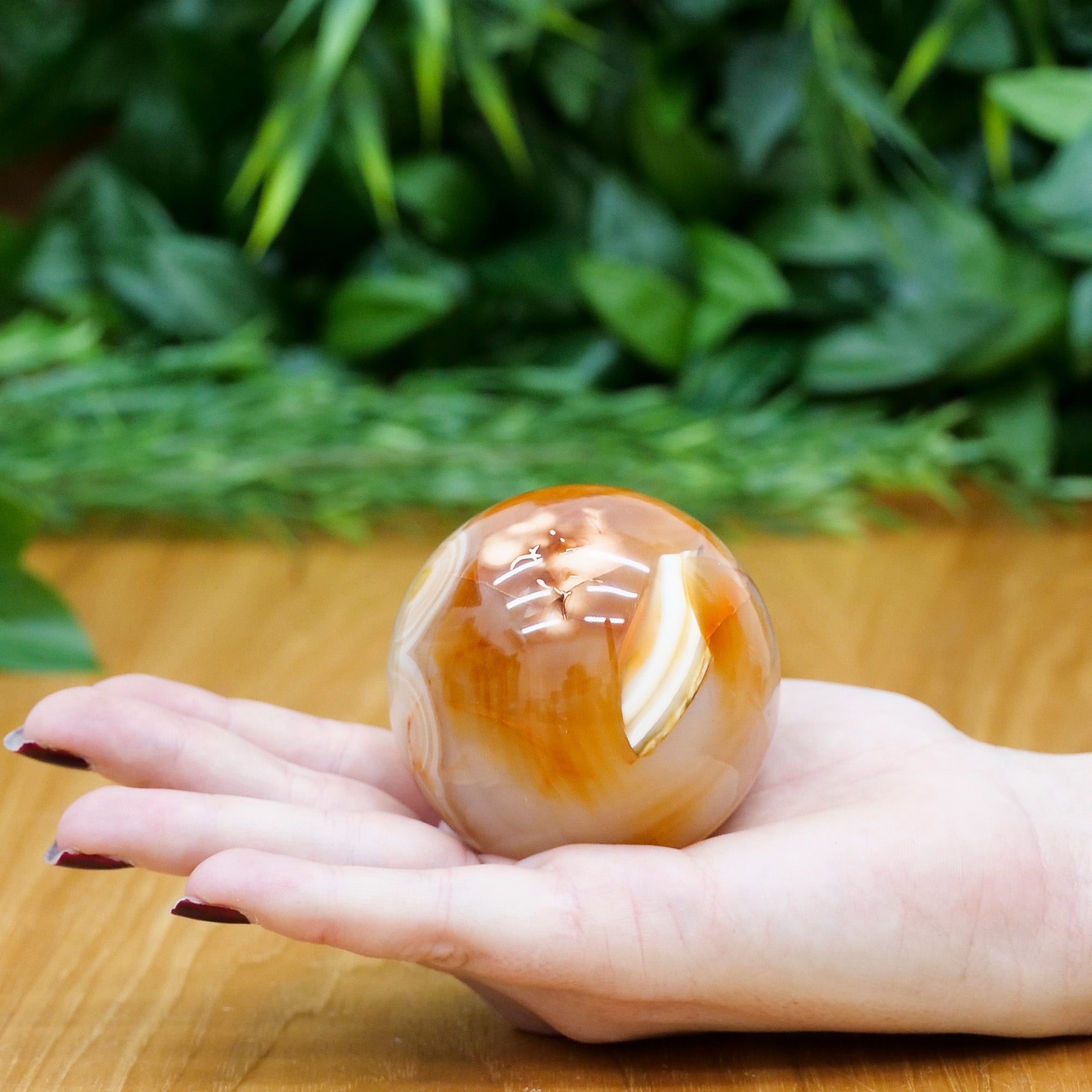 Carnelian Sphere Crystal Sphere Aries Medium