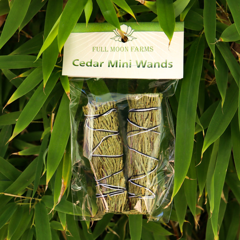 Cedar Mini Wands Incense Full Moon Farms