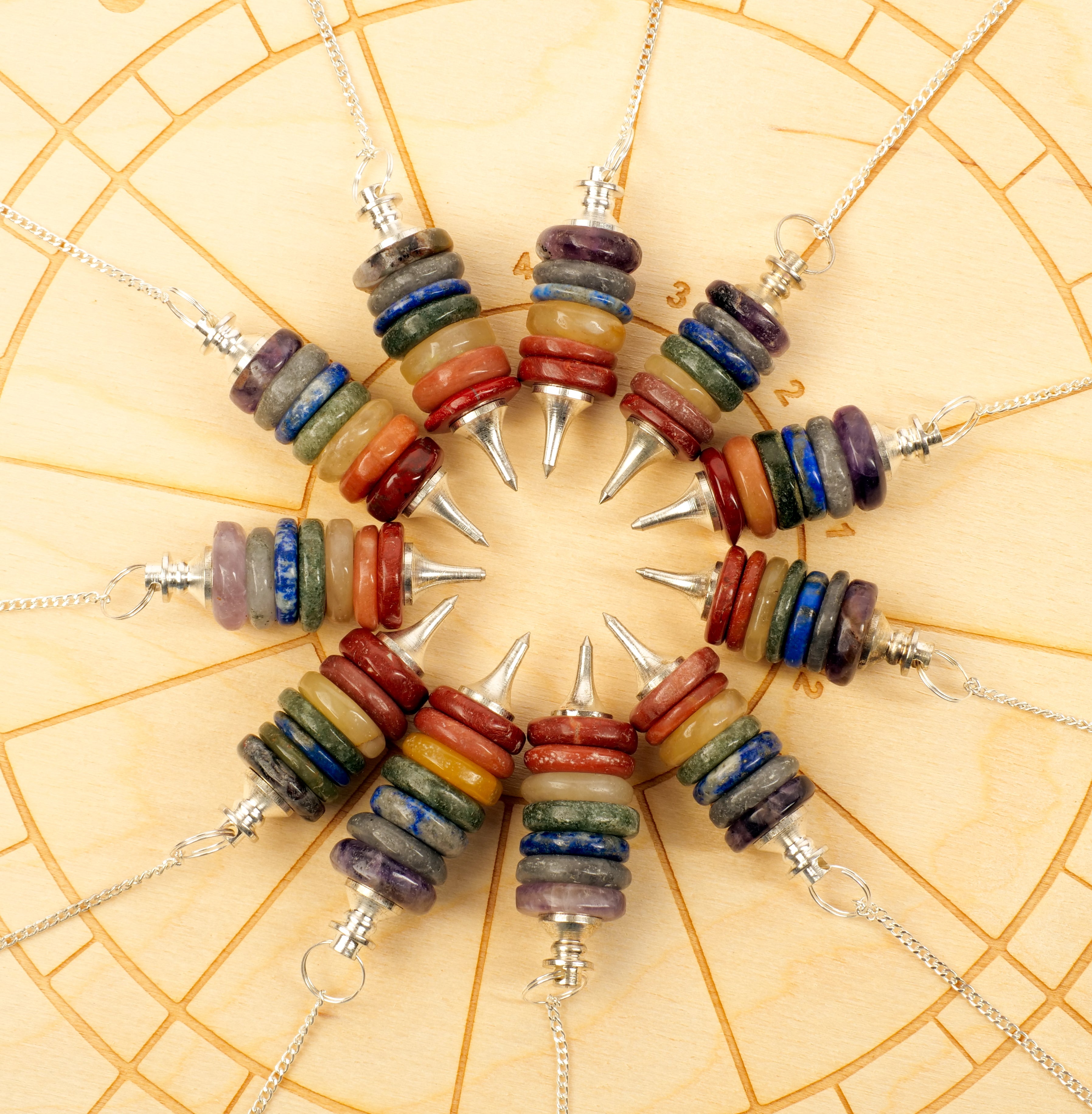 Rounded Chakra Pendulum Gifts & Decor: Pendulum Crystal Magic online