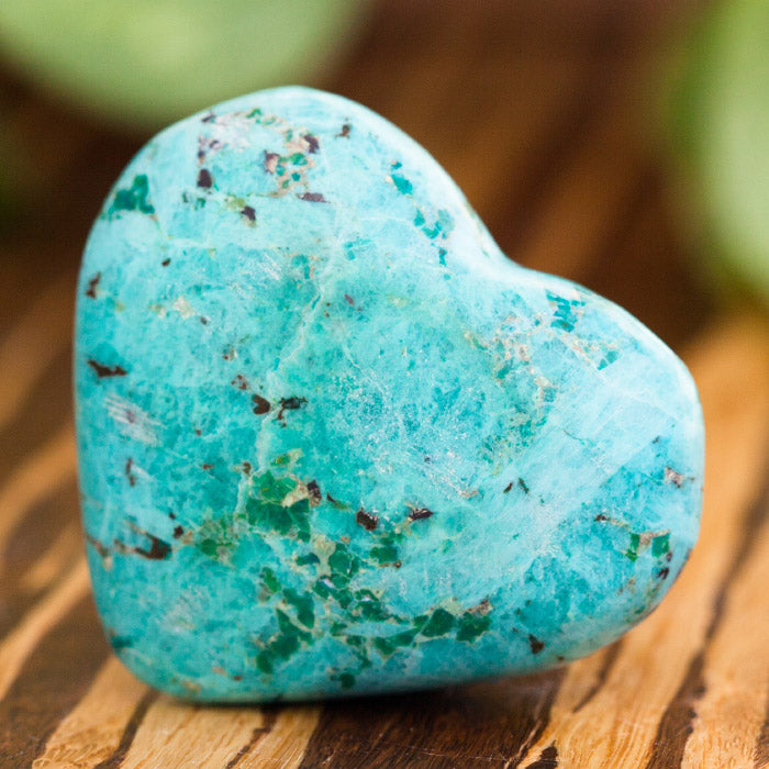 Chrysocolla Heart Crystal Heart Crystal Magic