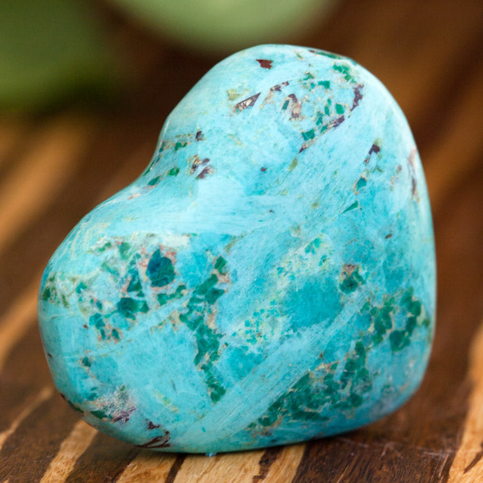 Chrysocolla Heart Crystal Heart Crystal Magic
