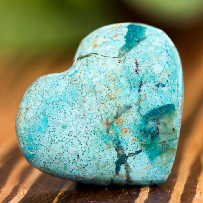 Chrysocolla Heart Crystal Heart Crystal Magic