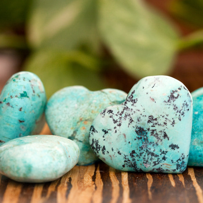 Chrysocolla Heart Crystal Heart Crystal Magic