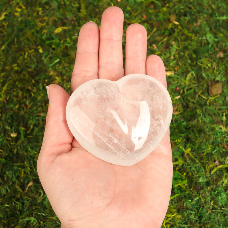 Clear Quartz Heart Crystal Heart Crystal Magic Large