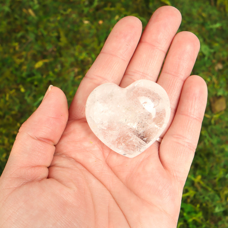 Clear Quartz Heart Crystal Heart Crystal Magic Medium