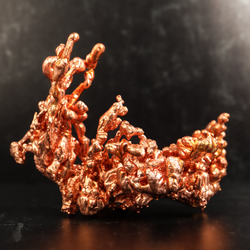 Abstract Copper Free Form Crystal Free Form Aquarius