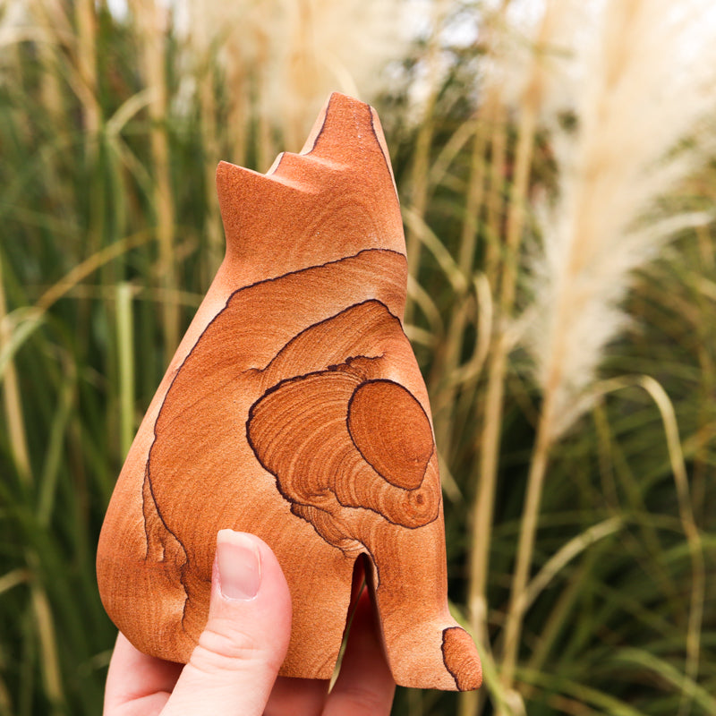 Picture Sandstone Howling Coyote Crystal Carvings Crystal Magic