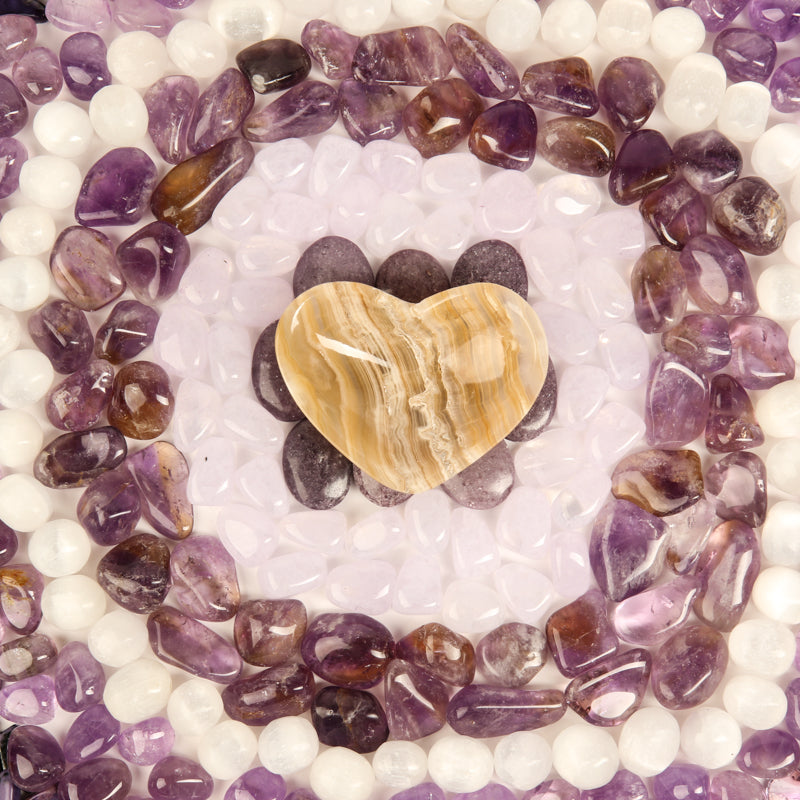 Crown Chakra Stone Bundle Crystal Bundle Crystal Magic online Brown Onyx Bowl