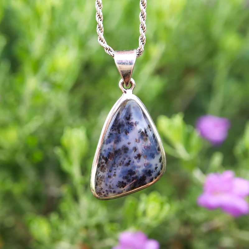 Dendritic Agate Pendant Jewelry: Pendant Starborn Creations 