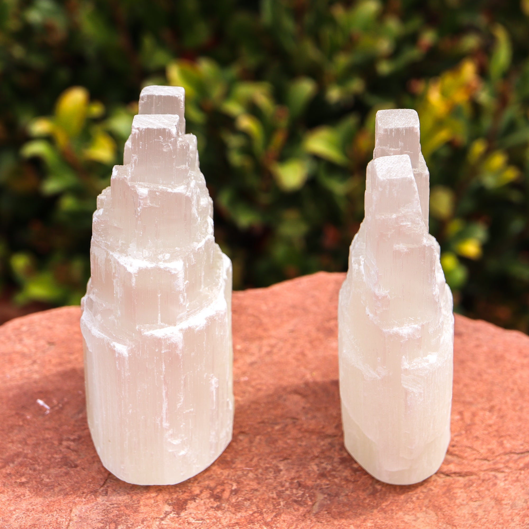 Raw Selenite Double-Tower Crystal Point Crystal Magic