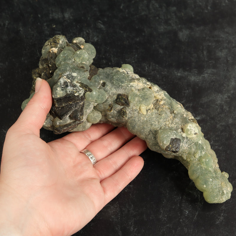 Epidot & Prehnite Free Form Crystal Free Form Milk and Honey
