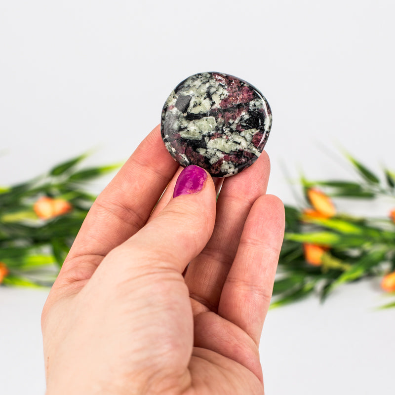 Eudialyte Palm Stone Crystal Palm Stones Aries