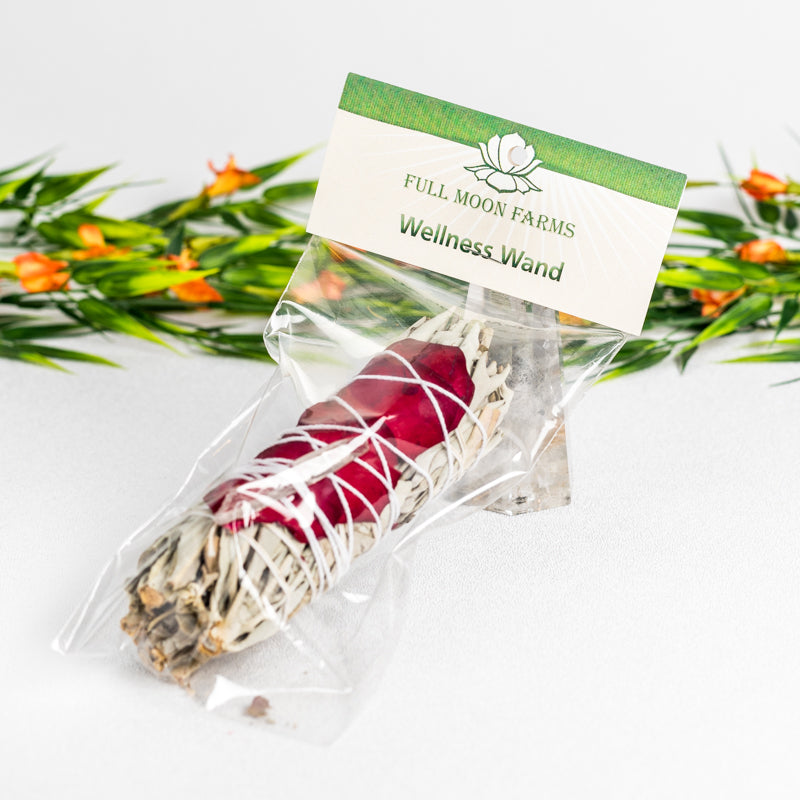 Wellness Sage Wand Incense Full Moon Farms