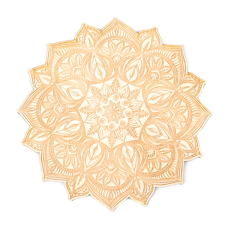 Floral Mandala Crystal Grid Gifts & Decor Zen and Meow