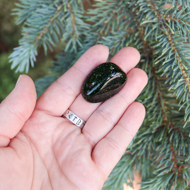 Green Goldstone Tumbled Crystal Tumbled Crystal Magic