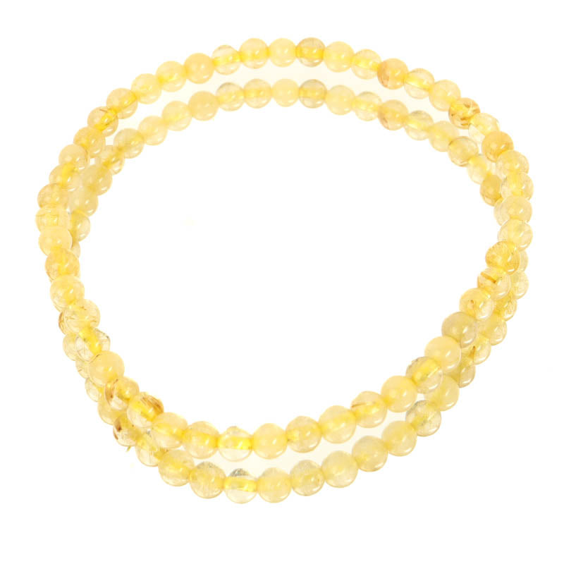 Gold Rutilated Quartz Bracelet