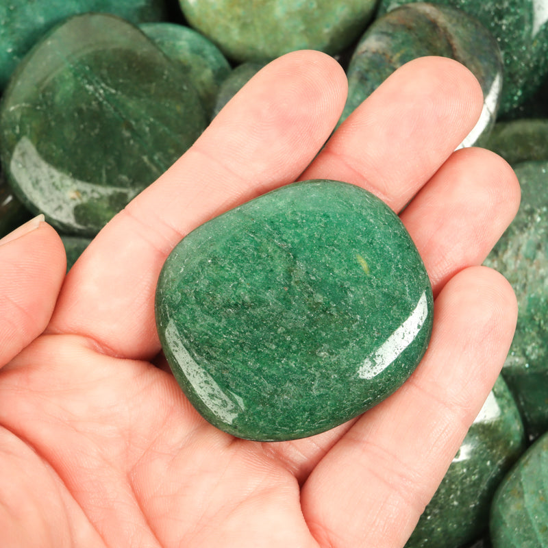 Fuchsite Palm Stone Crystal Palm Stones Aquarius Small