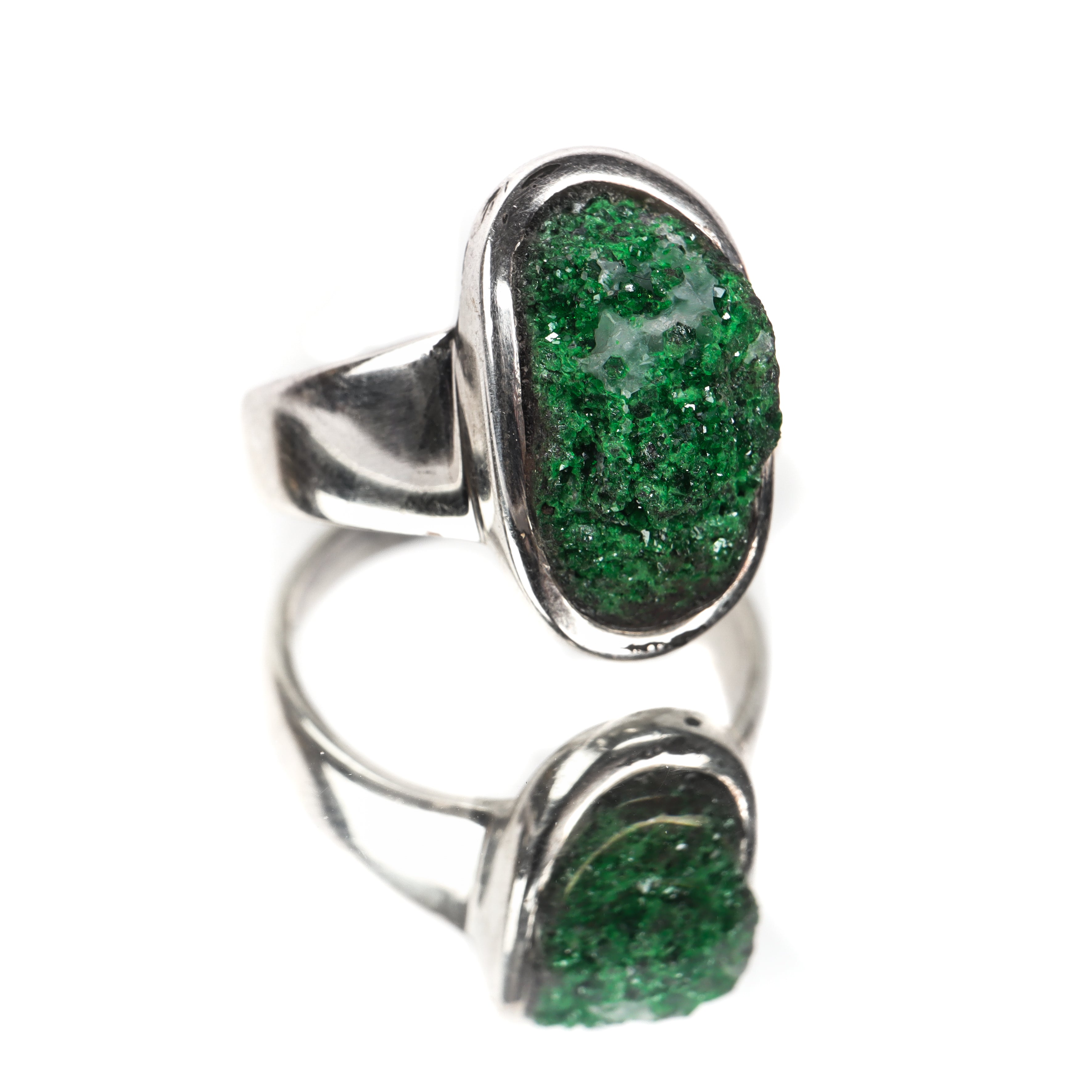 Green Garnet Ring Jewelry: Ring Crystal Magic 