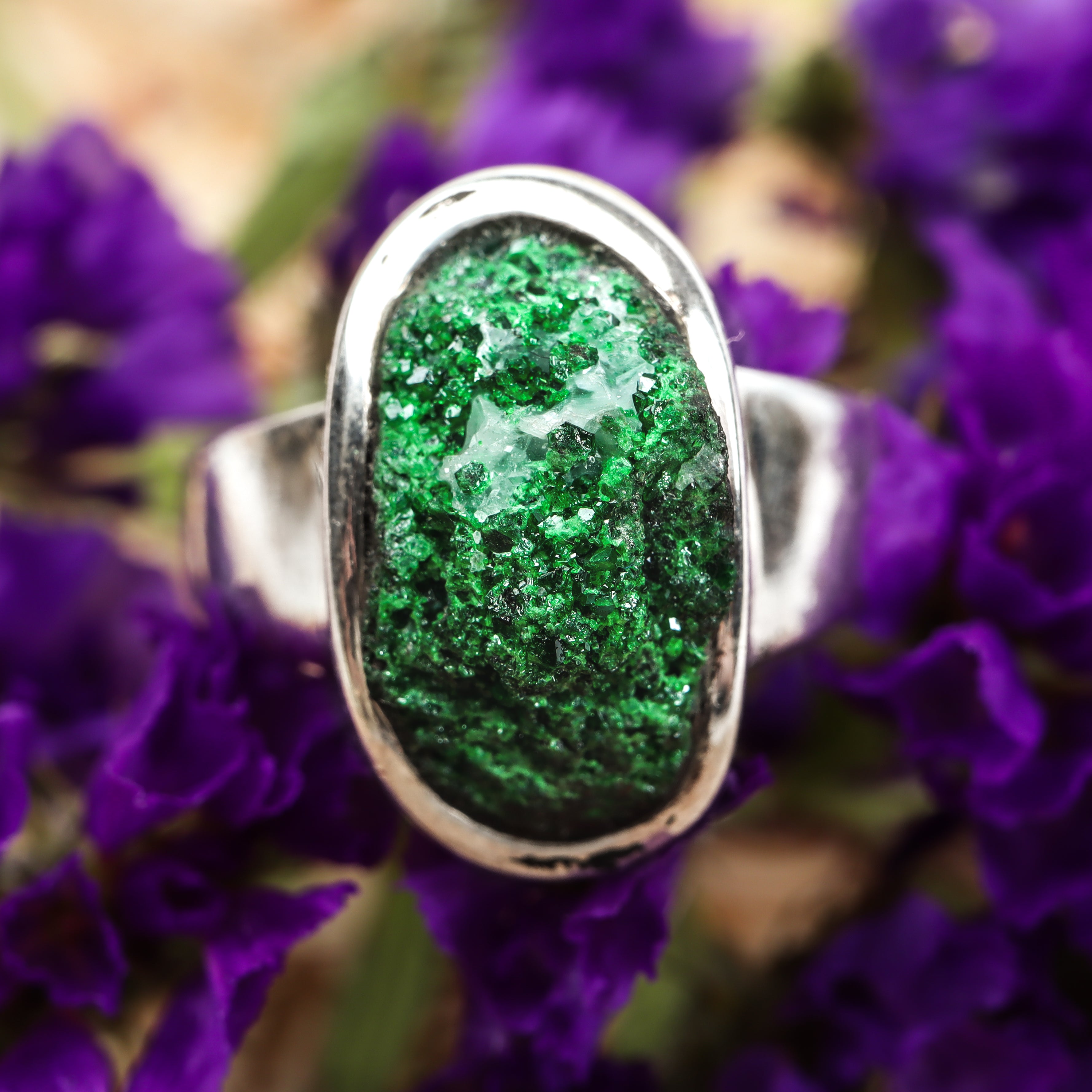 Green Garnet Ring | Size